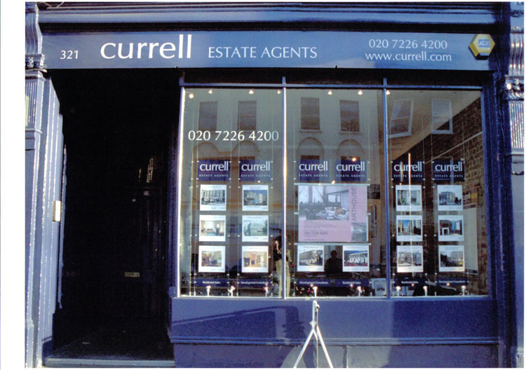 estate agents signs. Currell Estate Agents